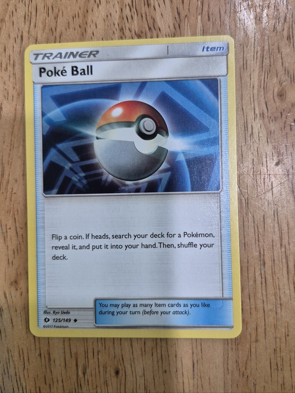 QTY 1 Pokeball Pokémon Trainer Item Card
